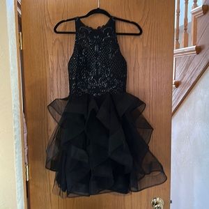 Short black formal dress! Only worn once